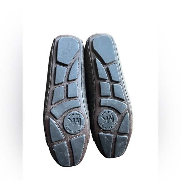 Michael Kors Dark Brown Fulton Moccasin with Gold Logo - Picture 2 of 3